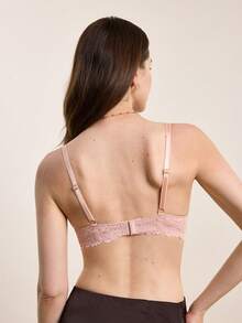 Hourtrue 3 pezzi/Set Reggiseno con ferretto in pizzo da donna, San Valentino per l'estate per l'estate - Multicolore - Visualizzare 2