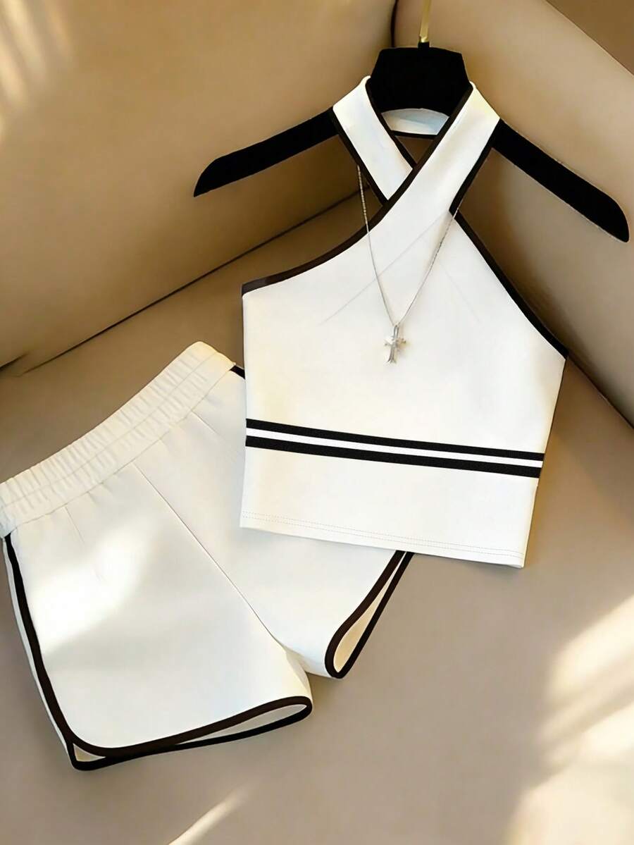 Franclia Bộ đồ hai mảnh dành cho nữ - trắng - Xem 1