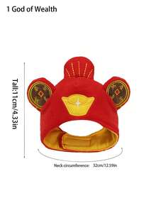 1/2 猫狗耳朵，毛茸茸的兔子帽带耳朵，可爱的复活节派对角色扮演宠物头饰配件 - 彩色 - 查看 10