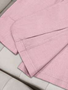 Franclia Áo blazer nữ màu trơn cổ chữ V cài một hàng khuy, kiểu dáng thường ngày, đa năng, tay dài, thích hợp đi làm, mùa xuân. Áo blazer nữ màu hồng, bộ vest nữ, áo blazer công sở, bộ vest nữ, trang phục công sở, áo blazer nữ, bộ vest nữ. - Hồng - Xem 6