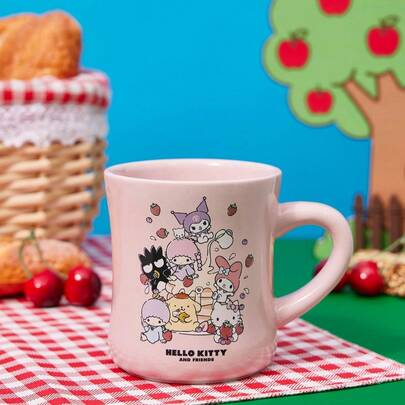 HELLO KITTY AND FRIENDS | Joivida 咖啡杯 – “咖啡永远是个好主意”陶瓷杯，16盎司白色新奇马克杯，适用于咖啡、茶、热可可