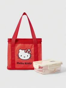 HELLO KITTY AND FRIENDS | SHEIN 卡通便攜手提包 - 紅色A - 查看 2