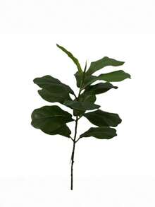 Cây sung lá hình đàn vĩ cầm nhân tạo, cây sung lá hình đàn vĩ cầm giả cỡ lớn, cây cảnh lá lớn trang trí trong nhà/ngoài trời cho sân vườn và hiên nhà (1 cây, không bao gồm chậu) - màu xanh lá - Xem 6