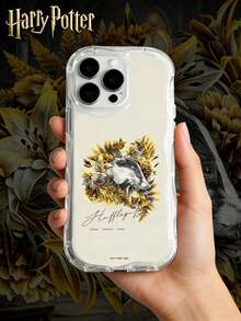HARRY POTTER X SHEIN Ốp điện thoại Harry Potter Gryffindo, R và S Lytherin họa tiết hoa, viền lượn sóng, trong suốt, mềm mại, chống rơi vỡ và chống mài mòn, hàng chính hãng HP. - Nhiều màu - Xem 1