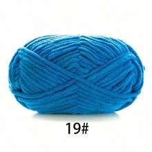 1 sợi len nhung mềm, khoảng 50g/cái, 60m/cái, sợi len đan thủ công dày vừa, sợi len đan polyester mềm mịn, thích hợp cho đồ thủ công tự làm, đan và móc khăn quàng cổ, mũ, giày dép, túi xách, miếng lót, búp bê, chăn, dép, các dự án móc thủ công (bao bì ngẫu nhiên) - Nhiều màu - Xem 40
