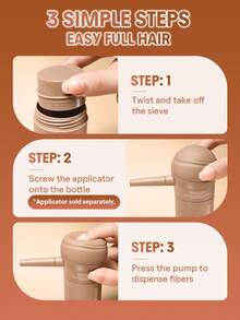 豐盈3D增發纖維噴霧 - 灰褐色，增髮纖維，增髮纖維，30秒內令秀發更顯豐盈，3分鐘定型，72小時持久定型，男女通用，適用於髮際線、髮縫、頭頂、白髮，瞬間遮蓋稀疏發區 - Taupe - 查看 10