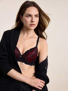 Bra Berkawat Renda Warna Kontras untuk Wanita, Cocok untuk Musim Panas - MultiWarna - View 7