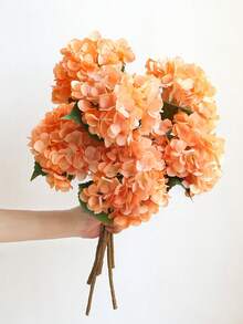 1/3支香槟色刺绣人造花，带茎，塑料装饰花球，适用于办公室、派对、婚礼，适合春夏装饰，母亲节、父亲节礼物 - 香檳色 - 查看 4
