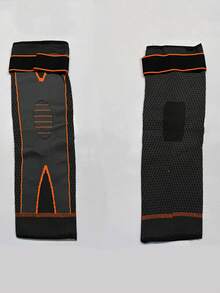 1pc Striped Pattern Knee Pad Gym - Orange - View 11