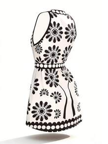 Swim Vcay Đầm kimono nữ mùa hè họa tiết hoa Dopamine, cổ mở phía trước, thắt eo bên hông, thích hợp cho kỳ nghỉ. - Nhiều màu - Xem 7