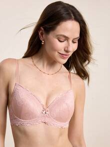 Hourtrue 3 pezzi/Set Reggiseno con ferretto in pizzo da donna, San Valentino per l'estate per l'estate - Multicolore - Visualizzare 11