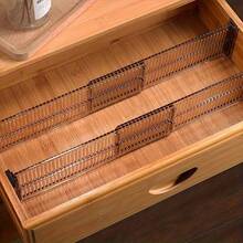 Bộ 2 hộp/4 hộp/10 hộp - Hộp chia ngăn kéo, hộp nhựa chia ngăn kéo, thích hợp để đựng quần áo, dụng cụ nhà bếp, đồ dùng văn phòng, phụ tùng, hộp đựng và sắp xếp đồ dùng gia đình, thích hợp cho phòng khách, phòng ngủ, phòng tắm, trang trí bàn trang điểm, trang trí phòng, đồ trang trí, hộp đựng và sắp xếp, có thể đựng váy và quần. - Màu đen trong suốt - Xem 7