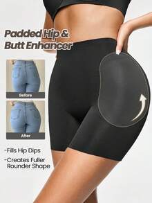 SHAPORA Women's High Waist Slimming Shapewear Pants, Hips Lifting And Shaping - Black - View 4