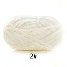 1 sợi len nhung mềm, khoảng 50g/cái, 60m/cái, sợi len đan thủ công dày vừa, sợi len đan polyester mềm mịn, thích hợp cho đồ thủ công tự làm, đan và móc khăn quàng cổ, mũ, giày dép, túi xách, miếng lót, búp bê, chăn, dép, các dự án móc thủ công (bao bì ngẫu nhiên) - Nhiều màu - Xem 17