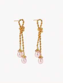 Opalesca Bông tai thời trang nữ, Cao cấp/Sang trọng/Đẳng cấp/Đeo hàng ngày/Tối giản, Ngọc trai/Pha lê, Mùa hè/Bãi biển/Dạ hội/Tiệc tùng/Kỳ nghỉ/Du lịch, Đính hôn/Đám cưới/Lời hứa, Cô dâu, Hình trái tim/Hoa, Lõi cổ tích/Lõi nàng tiên cá, Mạ vàng 18K - Hồng - Xem 8