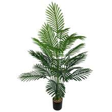 Large Artificial Palm Trees, Realistic Green Plants, Plastic Monstera, Large-Leaf Areca Palms, Tropical Cycas-Perfect For Home, Office, Parties, And Outdoor Decor - Green - View 2