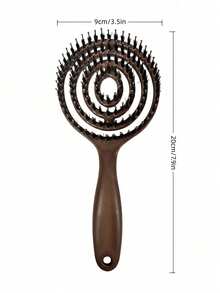 Madebyblanc 1 chiếc lược massage rỗng ruột bằng lông heo rừng, giúp gỡ rối, tạo độ phồng, massage da đầu, chống tĩnh điện, làm mượt, kiểm soát tóc xơ rối, nhẹ nhàng cho da đầu, tăng độ dày cho tóc, thích hợp sử dụng tại nhà, salon, du lịch và hàng ngày cho cả nam và nữ. - Nhiều màu - Xem 6