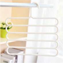 10-Piece Multi-Functional Five-Layer Plastic Scarf Rack Storage Rack, Anti-Slip Scarf Tie Display Rack, Festival Decoration, Room Decoration, Home Decoration, Bedroom Decoration, Mother's Day Gift, Gift For Mom, Suitable For Use In Laundry Room - White - View 10