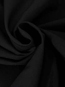 Elegante vestido de niña con volantes y decoración de perlas en malla - Blanco y Negro - Ver 6