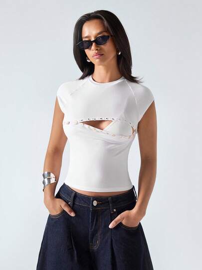 LYSMO 2026 New Arrive Minimalism Spring/Summer Women's Removable Button Solid Color T-Shirt, Summer Fashion Zipper Top Zip Up Top Zoo Outfits Women Zumba T Shirt