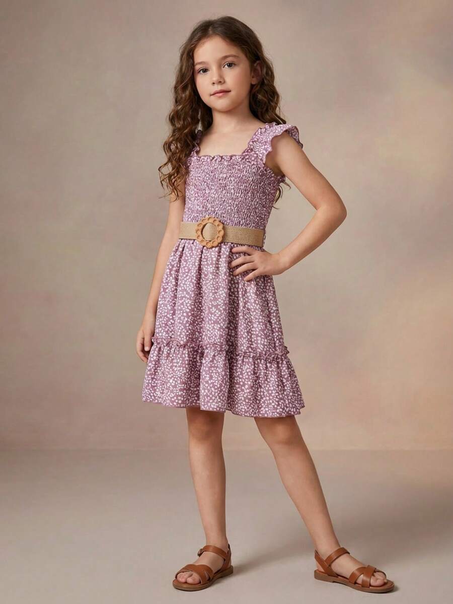 Vestido para niña estilo casual - Rosa - Ver 1