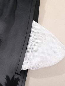 Solantero Quần short đi biển nam in hình cây dừa - Xám - Xem 3