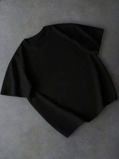 PAVTROS 男士大码素色圓領T恤