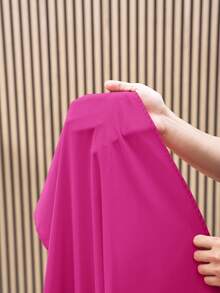 Slaydiva Plus Size Red Double Ruffle Wrap-Style Side Tie Waist A-Line Summer Vacation Dress - Pink - View 5