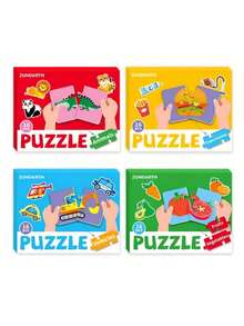 MINKOJA Bộ ghép hình tự lắp ráp 16 mảnh, Đồ chơi ghép hình Montessori, Trò chơi giáo dục sớm thông minh cho trẻ em, Giáo dục sớm vui nhộn, Đơn giản và dễ chơi, Quà tặng ghép hình, Dụng cụ dạy học, Đồ chơi giáo dục sớm cho bé, Đồ dùng lớp học, Đồ dùng học sinh, Văn phòng phẩm, Đồ dùng học tập, Quà tặng tựu trường, Quà sinh nhật cho trẻ em - Nhiều màu - Xem 2
