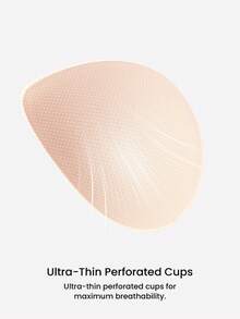 LUVLETTE Áo lót Dream Curve Air Wireless không đường may, thoáng khí, dáng chữ V, khoét sâu, không lộ viền, màu nude, thoáng khí, ôm sát, size cơ bản, phù hợp cho cả thiếu nữ, trẻ em và bé gái. Bộ áo ngực và quần lót đồng bộ. - Màu be - Xem 8