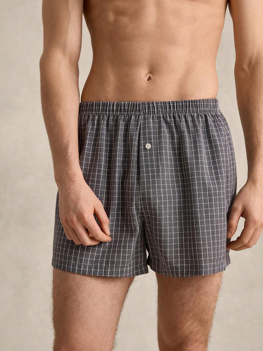 Men's Casual Plaid Harem Pants - Multicolor - View 1