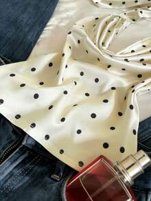 Glimmora 女士时尚深V领波点吊带上衣 - 香檳色 - 查看 3