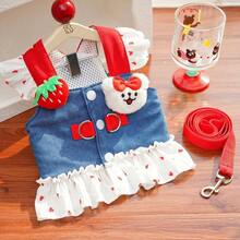 PETSIN 1SET Pet Harness Dress For Dogs Cats, Cute Dress For Teddy Bichon French Bulldog Schnauzer - Multicolor - View 26