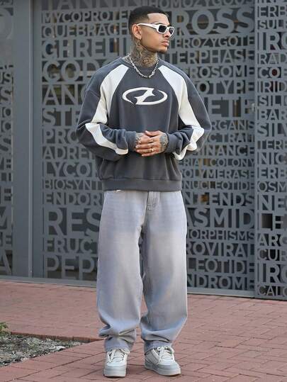 Devon Thys 男士纯色口袋休闲简约长裤，日常穿着