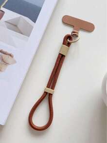 Adjustable Multicolor Nylon Phone Lanyard Durable Fashionable Short Cord For Mobile Keychain Phone Case Anti-Lost Accessory Phone Strap - Multicolor - View 19