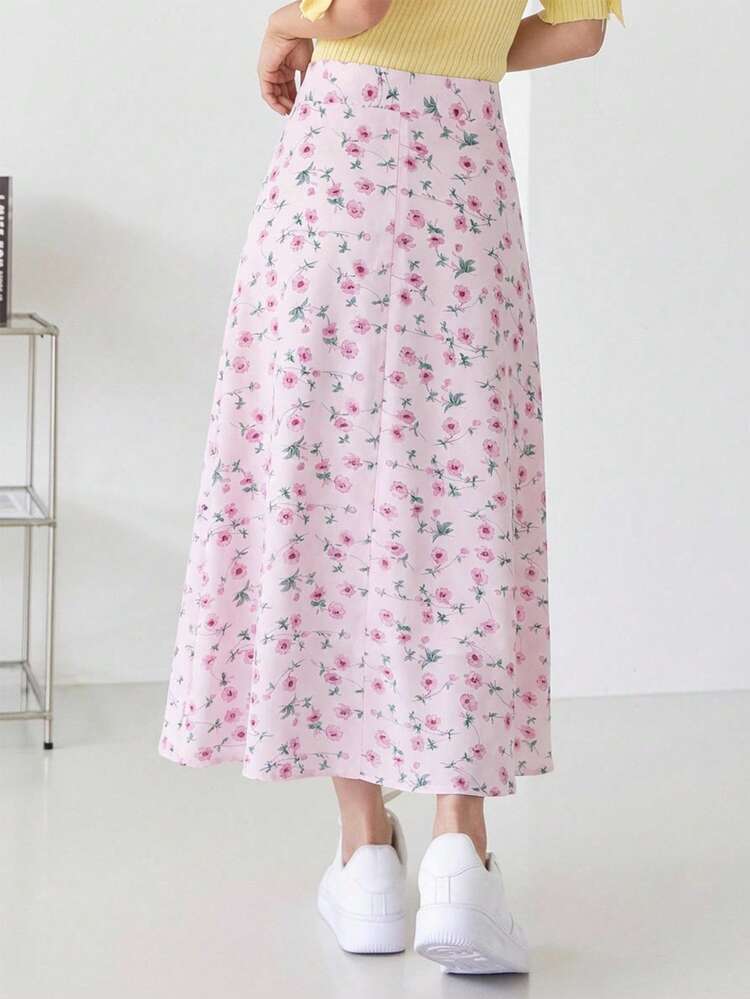 Women's Summer Ditsy Floral High Waist Mini Skirt