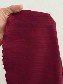 Sweetra CURVE Plus Size Women Sleeveless Layered Patchwork Cami Dress - Burgundy - View 5