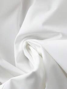 SHEIN PETITE Women's Elegant French Style White Suit Pants For Commuting And Back To School - White - View 5