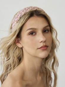 MOTF PREMIUM NEW BRAIDED HEADBAND - Baby Pink - View 6
