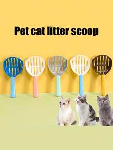 PETSIN 1 Style Pet 撞色猫砂铲，大号，可快速筛猫砂，猫便清理工具，加厚猫砂铲 - 彩色 - 查看 4