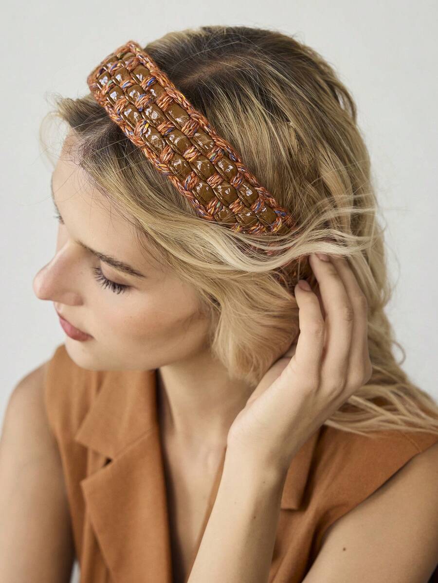 MOTF PREMIUM NEW BRAIDED HEADBAND - Orange coffee - View 2