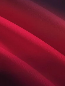 Swim Oasis Plus Size Women's Fashion Gradient Ruched One-Piece Swimsuit, 2pcs Set - Burgundy - View 4