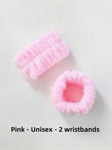 1PC Sponge Headband Wrist Band Yoga Running Skin Care Moisture Wicking Hair Band Facial Mask Cleaning And Exercise Neutral Fitness And Beauty Accessories Fashion Gym Self Care Bathroom Necessities Hair Accessories Exercise Equipment - Pink - View 10