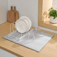 1PC Drying Mat, Non-Slip, Absorbent, And Durable Coffee Machine Mat, Soft Draining Mat, Coffee Mat, Bar/Restaurant Mat, Pet Mat, Cutlery Mat, Bathroom Mat, Countertop Mat, For Table Decoration And Household Kitchenware. - Multicolor - View 12