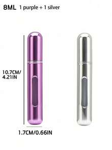 8ml Perfume Refillable Bottle, With Direct Filling From The Bottom To The Top, For Refilling Large Bottles Of Perfume Into Smaller Ones. Convenient For Spraying Perfume When Going Out, Reusable Spray Bottle, Perfect For Beach Travel Organization, Mini Portable Empty Liquid Container, Travel Perfume Spray Bottle, Suitable For Both Men And Women - 8ml - View 30