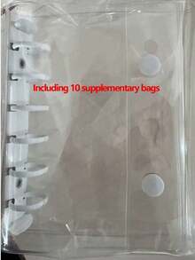 A7 Transparent Portable File Folder With Double Snap Design, Can Store Beautiful Photos, Can Be Used As Photo Album, Money Saving, Stationery, Notebook, Sticker Book, Office Supplies, School Supplies, Back To School - Multicolor - View 19