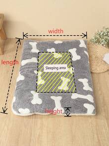 Cama para mascotas de material de poliéster, diseño lindo, transpirable, lavable, acolchada. Adecuada para gatos y perros pequeños y medianos para uso durante todo el año (adecuada para perros tan felices como osos de peluche, no adecuada para perros grandes) - Gris - Ver 4