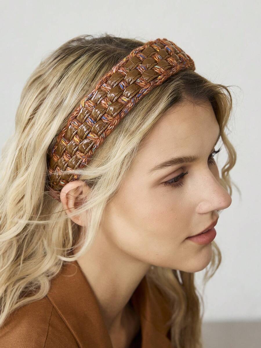 MOTF PREMIUM NEW BRAIDED HEADBAND - Orange coffee - View 1