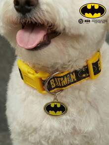 Batman X PETSIN Pet Letter Print Collar - Black - View 8