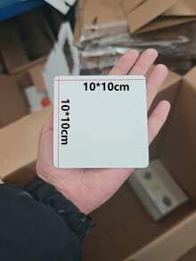 20张小尺寸水彩纸，300克水彩卡片 - 10x10厘米（4x4英寸）/ 10x15厘米（4x6英寸）/ 12x12厘米（4.72x4.72英寸）/ 圆形12x12厘米（4.72x4.72英寸），空白卡片，适用于水彩画、邀请函和手工制作 - 无酸厚纸 - 白色 - 查看 7